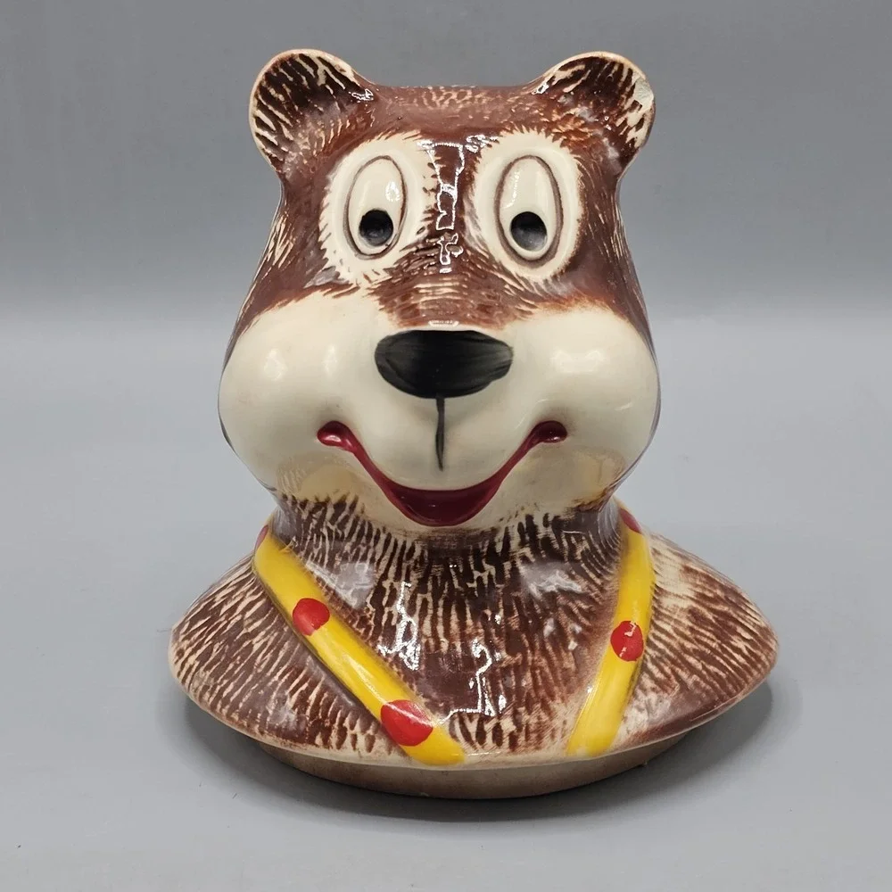 Vintage McCoy Hamms Bear Cookie Jar LID ONLY Replacement 1972